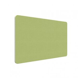 Lintex Edge Bordskærm, Farve Guppy YA301 - Grøn, Størrelse B160 x H70 cm, Listefarve Hvid