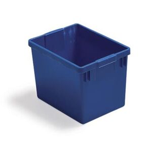 Plastbeholder til affaldssortering, 5-pak, blå