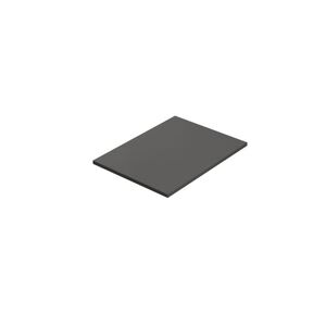 Skrivebordsplade lige, LxB 600x800 mm, mørkegrå