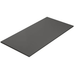 Skrivebordsplade lige, LxB 1600x800 mm, mørkegrå