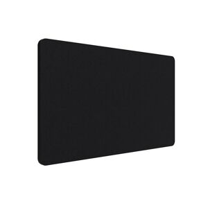 Bordskærm Edge 800x700 mm, frontmonteret, sort/sort