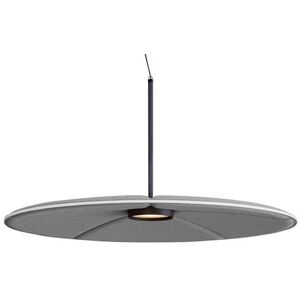 Lydabsorbent Lily lampe med LED, Ø 1200 mm, grå