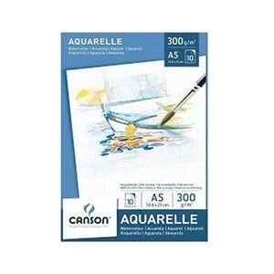 Canson Bloc 10 Feuilles Aquarelle A5 300g Blanc - Publicité