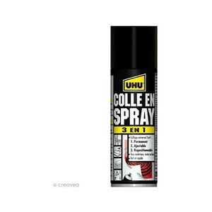 UHU Colle en spray 3 en 1 - 200 ml - Publicité