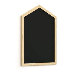 ALLboards Tableau à Craie Noir Magnétique en Forme de Maison avec Cadre en Bois Naturel 90x60cm, Tableau pour Enfants, Tableau Magnétique, Tableau pour Chambre d’Enfant - Publicité