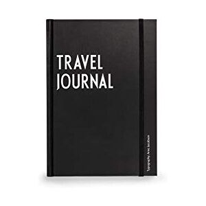 Design Letters Cahier de voyage Dix destinations, créer une liste de contrôle de voyage, visiter les restaurants, boutiques et lieux d'intérêt, bande élastique pour une fermeture sûre, 124 pages - Publicité