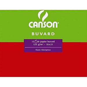 Canson 200091123 Feuille de papier buvard Format 50 x 65 cm 250 g Blanc Lot de 25 - Publicité