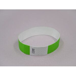 Avery Boite de 1000 bracelets papier TYVEK, largeur 19mm Vert Fluo - Publicité