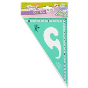 Starplast RÈGLES EN PLASTIQUE QUIJOTE Règles Sweet Pastelito, carbon, mesures de 9 à 30 cm, couleurs pastel, avec étui en plastique, pour une utilisation scolaire ou universitaire 18 cm Vert - Publicité