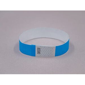 Avery Boite de 1000 bracelets papier TYVEK, largeur 19mm Bleu Fluo - Publicité