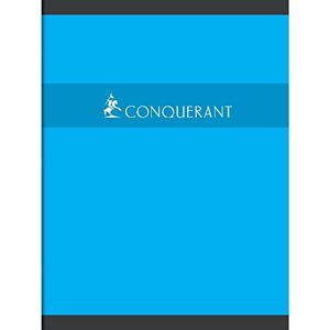 Conquérant Lot de 5 Cahiers Piqué 24 x 32 cm 96 Pages 70g petits carreaux Coloris Aléatoire - Publicité