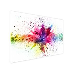 ALLboards Tableau Magnétique en Métal Motif Holy Explosion de Couleurs 90x60cm, MetalBoards pour tout type d'Aimants - Publicité