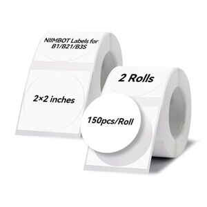 NIIMBOT Étiquettes pour étiqueteuse B1/B21/B3S, 50 x 70 mm, étiquettes  autocollantes thermiques, imperméables et résistantes à l'huile, 1 rouleau  de