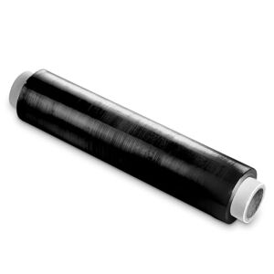 Viva Rouleau de Film Noir largeur 50cm x 250m, épaisseur 25 microns, Rouleau 3,2 Kg, Etirable 150 à 200%, pour palettes, carton - Publicité