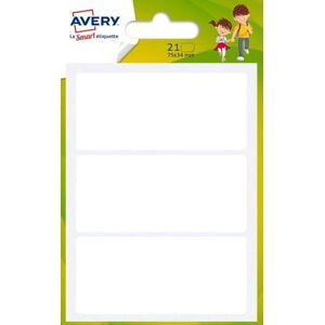 Avery Sachet de 21 étiquettes multi-usages, format 34 x 75 mm - Publicité