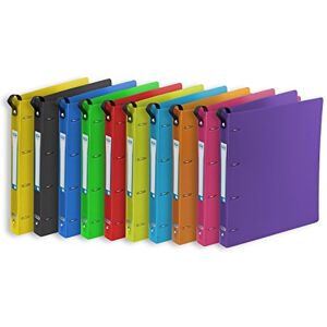 Elba Lot de 5 Classeurs 4 Anneaux CLASS UP SCHOOL LIFE PP A4+ dos 3 cm Coloris Aléatoire - Publicité