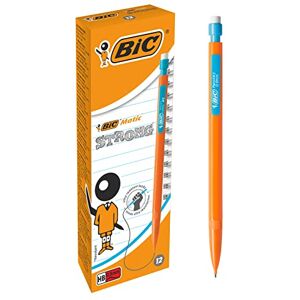 BIC Matic Strong Porte-Mines 0,9 mm HB, Parfait pour l'Ecole et au Bureau, Couleurs Assorties, Boîte de 12 - Publicité