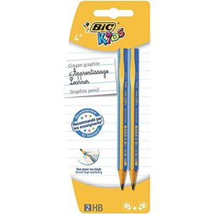 BIC kIDS crayons de couleur triangulaires eVOLUTION hB stylo, 2 couleurs, blister de 2 pièces,assorti - Publicité