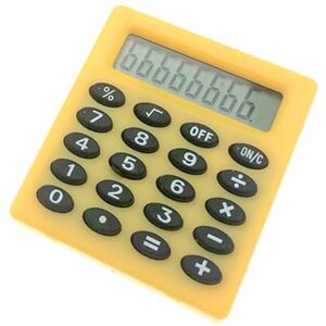 ulafbwur Mini calculatrice électronique alimentée par piles, portable de haute précision, affichage à 8 chiffres, calculatrice étudiante, fournitures de bureau, calculatrice portative pour étudiant - Publicité