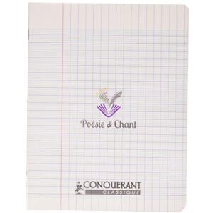 Conquérant 41499 Cahier Classique Piqûre Poésie Couverture Polypropylène Papier Vert - Publicité