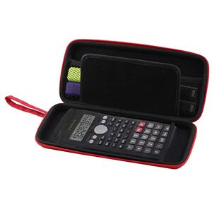 Navitech Rouge Housse de calculatrices Protection de Graphiques/Scientifique/financières calculatrices avec Pochette pour Texas Instruments 84PLCE/TBL/2E5/A TI-84 Plus - Publicité