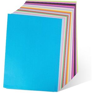 Awinker 100 Feuilles A4 70 g/m² 10 Couleur Papier Coloré Cartonné pour Photocopieur Bricolage - Publicité