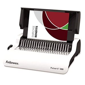 Fellowes Machine à relier  pour le bureau, Pulsar E 300 feuilles, perforation électrique, anneaux métalliques et kit de démarrage inclus Blanc - Publicité