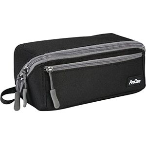 Procase Trousse Scolaire 2 Compartiment, Trousse Rigide Antichoc Multi  Poches, Durable et Anti-Salissant, Garçon ou Fille, Étudiant ou Écolier