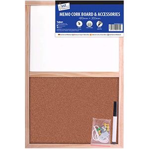 Tallon Just Stationery 450x300mm Split Cork/Dry Wipe Tableau - Publicité