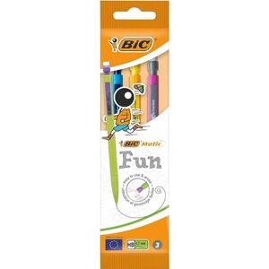 BIC Matic Fun Porte-Mines 0,7 mm HB Couleurs Assorties, Pochette de 3 - Publicité