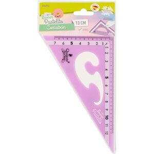 Starplast Règles en plastique QUIJOTE Règles Sweet Pastellite, cartabon, dimensions de 9 à 30 cm, couleurs pastel, avec étui en plastique, pour une utilisation scolaire ou universitaire, 12 cm Violet - Publicité