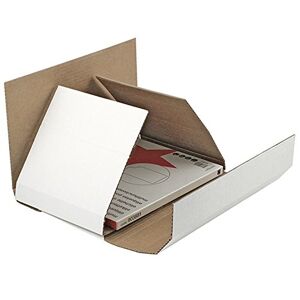 Propac Z-BW2 Lot de 50 boîtes à découper avec fermeture standard Blanc 25 x 17,5 x 1 cm - Publicité