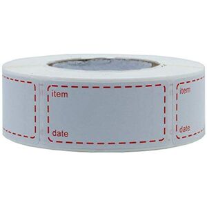 UNIVERS GRAPHIQUE 10 rouleaux de 500 Étiquettes de congélation adhésive Étiquette Congélateur 50 x 25 mm Étiquette Congelable Autocollante imprimée avec Date Pour autocollant aliment congelé Nourriture petit pot bébé - Publicité