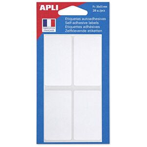 Agipa Lot de 10 Sachets de 28 étiquettes multifonctions permanentes 30 x 55 mm Blanc - Publicité