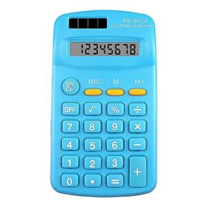 Tainrunse Petite calculatrice de poche à 8 chiffres pour étudiants, enfants, école, maison, bureau, bleu ciel - Publicité