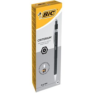 BIC Criterium Porte-Mines 0,5 mm Noir, Boîte de 12 - Publicité