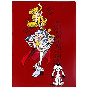 Clairefontaine 812969C Un Cahier Piqué visuels ''Astérix Idéfix'' 24x32 cm 48 Pages Grands Carreaux papier Blanc 90g 2 visuels, livraison aléatoire - Publicité