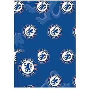 Danilo Promotions Limited Chelsea FC Lot de 6 feuilles de papier cadeau 6 étiquettes 70 x 50 cm Produit officiel - Publicité