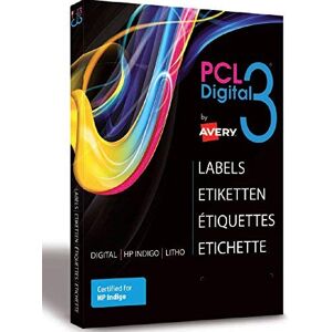 Avery Espagne pcl3-r – étiquettes en Papier pour prensas numérique, couleur rouge - Publicité