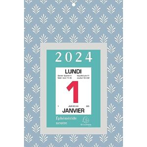 1 Calendrier éphéméride, comique, sur plaque nature - 2024