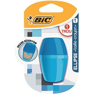 BIC Taille crayon ELLIPSE 1 usage avec réservoir et clapet Coloris Aléatoire - Publicité