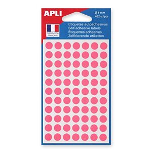 Apli -AGIPA 10061 Pastille Adhésive 8mm Pochette Lot de 462, Rose - Publicité