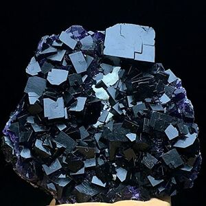 LABDIP collecte à domicile Spécimen de fluorite violet profond de cube naturel de 265 g/Chine décoration de la chambre - Publicité