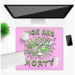 ERT GROUP Tapis de bureau original et sous licence officielle de Rick and Morty Motif 024 Pink, antidérapant, 50 x 45 cm - Publicité