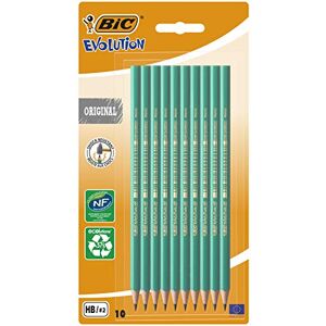 BIC Evolution Original Crayons à Papier HB, Blister de 10 - Publicité