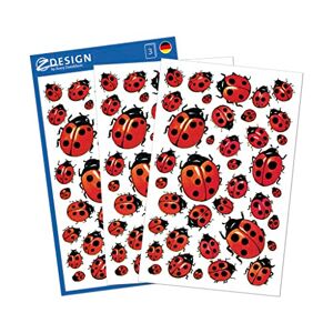Avery Stickers décoratifs motif coccinelles Matériau : papier 114 Aufkleber Glücks-Marienkäfer - Publicité