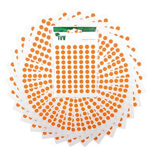 Ivy Stationery Ivy 2100 pastilles adhésives faciles à décoller Orange mat 8 mm - Publicité