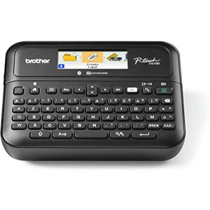 Brother PT-D610BTVP Étiqueteuse de Table Bluetooth avec Mallette, Connectable à PC et Smartphone, Écran Couleur, Bandes Série TZe de 3,5 à 24 mm, Inclut Un Adaptateur Courant AD-E001 - Publicité