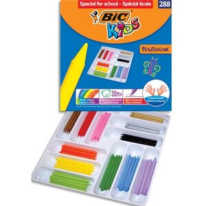 Bic Plastidecor Craies de Coloriage - Couleurs Assorties, Classpack de 288 - Publicité