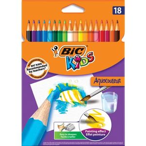 Bic Etuis de 18 crayons de couleur Aquacolor - Lot de 2 - Publicité